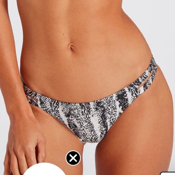 VOLCOM SPIRIT ANIMAL HIPSTER BIKINI BOTTOM - BLACK - Picture 4 of 8